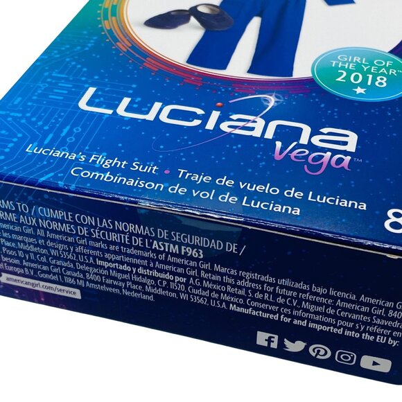 Luciana American Girl Blue Flight Suit New in Box - Picture 3 of 3
